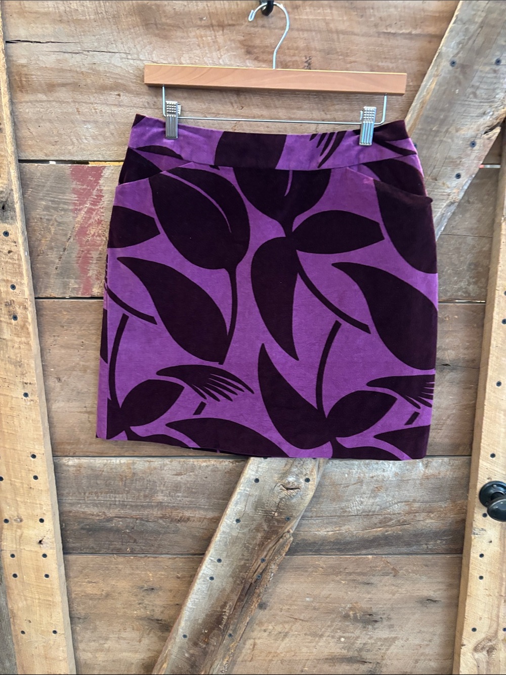 NWOT Boden cotton velvet skirt